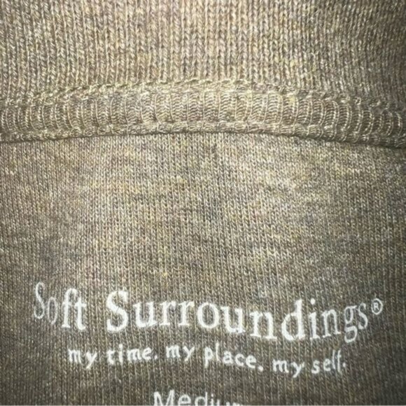 Soft Surroundings Green Button Front Cardigan With Pockets Womens Size Medium - Picture 13 of 13